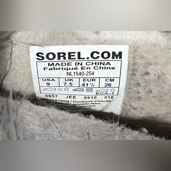 Sorel Joan of Artic Waterproof Winter Boots Women's Size 9 - Picture 6 of 8